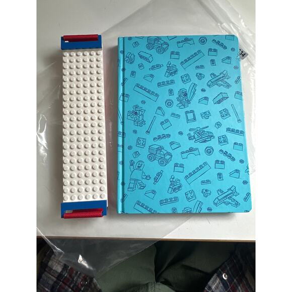 LEGO Hardcover Journal Stationery with Band Blue Building Bricks adaptable book - Picture 2 of 12